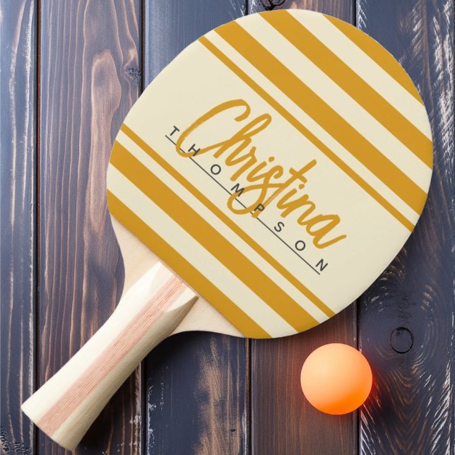 Mid-Century Polo Banner Bränd Smörblomma Namn Pingisracket (Skapare uppladdad)
