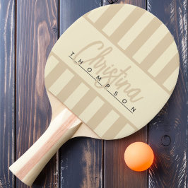 Mid-Century Polo Candy-randig Sanddyn Namn Pingisracket