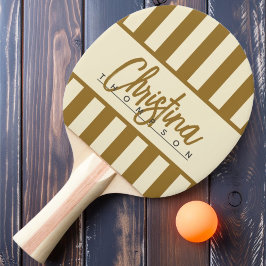 Mid-Century Polo Godisrandiga Varm Öken Namn Pingisracket