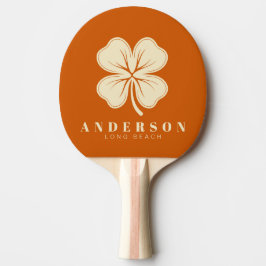 Mid-Century Pumpkin Fyrklöver med namn Pingisracket