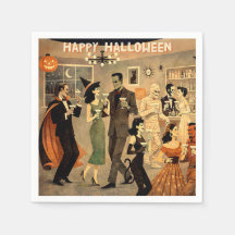 Mid Century Retro 40-tals Halloween Martini-fest