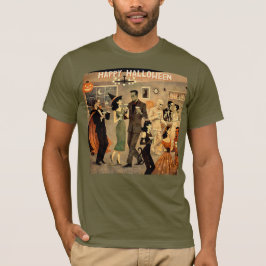 Mid Century Retro 40-tals Halloween Martini-fest T Shirt
