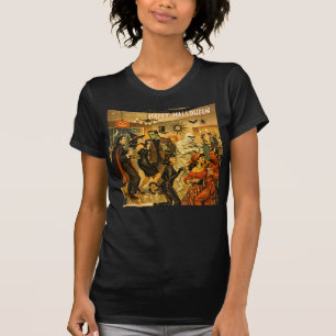 Mid Century Retro 50-tals Halloween Martini-fest T Shirt