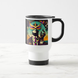 Mid Century Retro 60:s Mardi Gras the Smoking Man Resemugg
