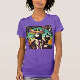 Mid Century Retro 60s Mardi Gras The Smoking Man T Shirt