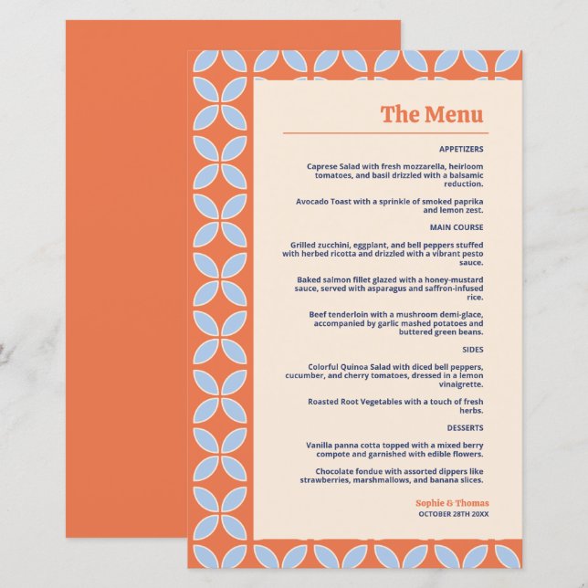 Mid Century Retro Bröllop (Fram/baksida)