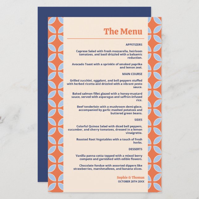 Mid Century Retro Bröllop (Fram/baksida)