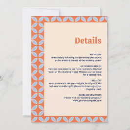 Mid Century Retro Bröllop Inbjudningar