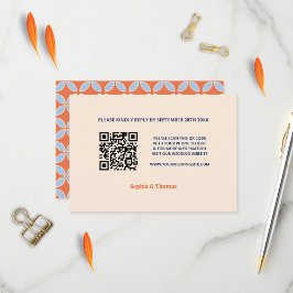 Mid Century Retro Bröllop OSA Kort