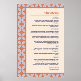 Mid Century Retro Bröllop Poster