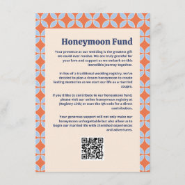 Mid Century Retro Bröllop Tilläggskort