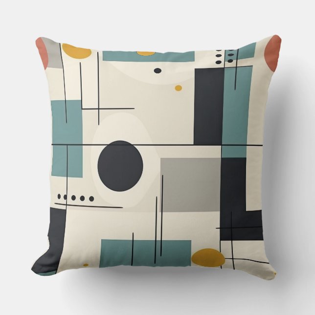 Mid Century Retro Modern  Kudde (Framsida)