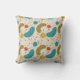 Mid century retro modernt mönstrat nummer 3 kudde