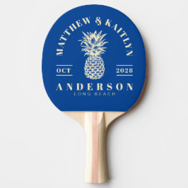 Mid-Century Royal Tropical Pineapple Bröllopskröni Pingisracket