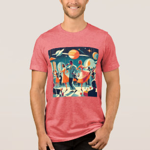 Mid Century Space Age Cocktailparty T Shirt