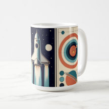 Mid Century Space Age-konst Galaxy Navigation