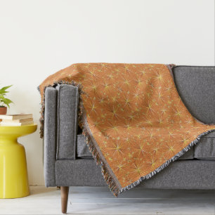Mid Century Sputnik mönster, Terracotta Mysfilt