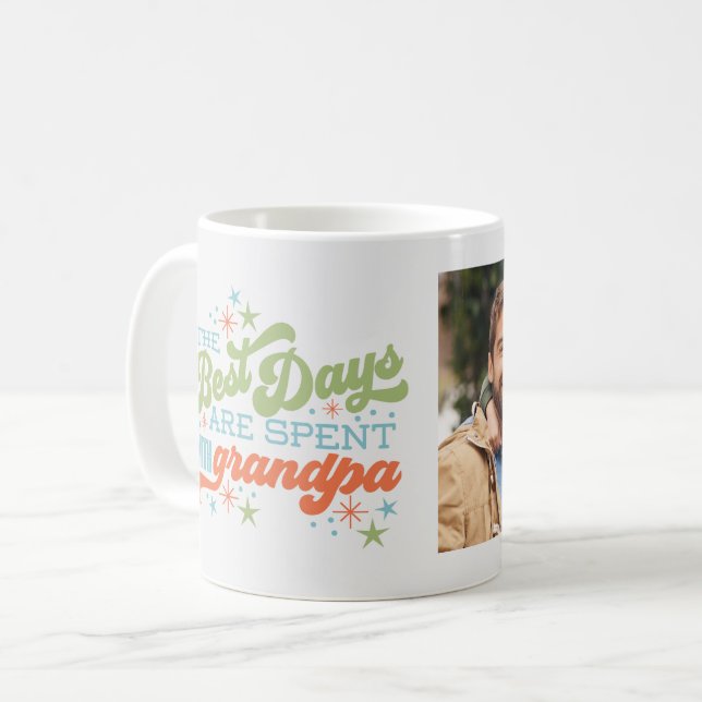Mid-Century Starburst Kaffemugg (Framsida vänster)