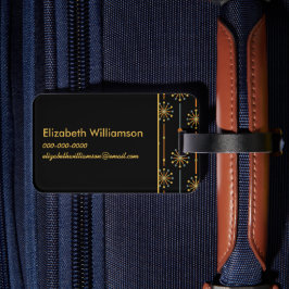 Mid Century Starburst Rand Anpassningsbar Färg SVG Bagagebricka