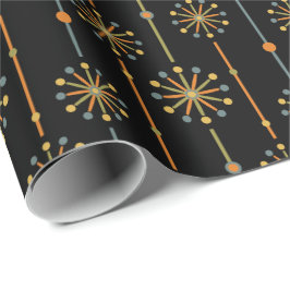 Mid Century Starburst Rand Anpassningsbar Färg SVG Presentpapper