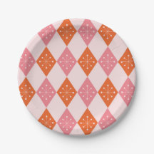 Mid Century Stjärnexplosioner på Orange Rosa Diama
