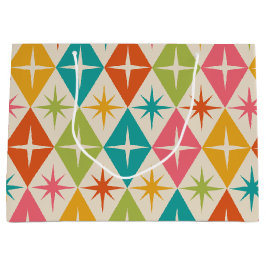 Mid Century-stjärnor på färgfulla Retro-diamanter