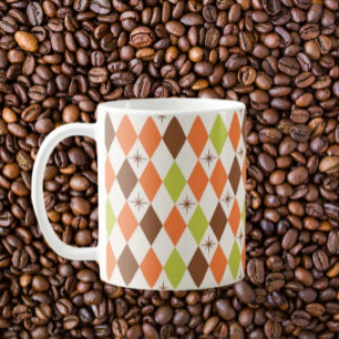 Mid-Century Vibes – Geometrisk Chic Kaffe kopp