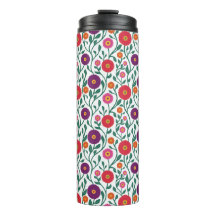 Mid-Century Vinblomma | Trädgårds-girlang Vit