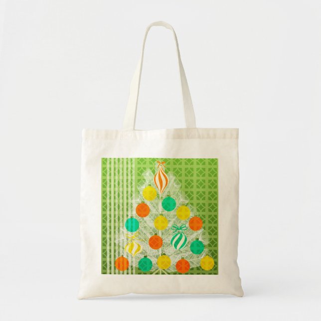 Mid Century Xmas-handväskan Tygkasse (Framsidan)