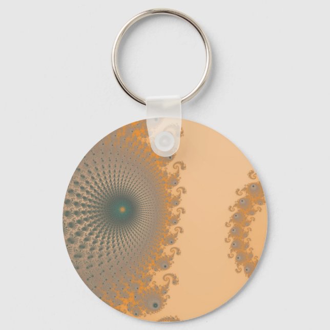 Mid Gold Spirole Nyckelring (Framsida)