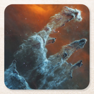 Mid-infraröde skapandets pelare. underlägg papper kvadrat