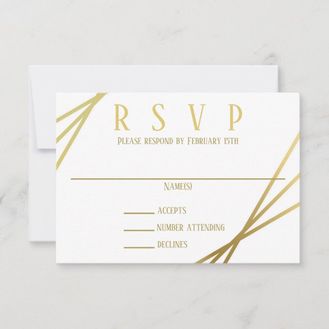 Mid Mod Design - RSVP Inbjudningar (Framsida)