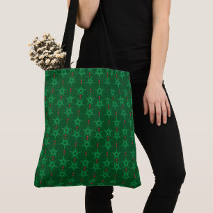 Mid Mod Garland Grönt Tote Bag Tygkasse