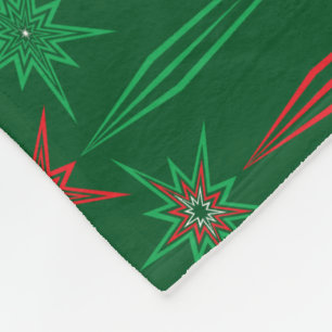 Mid Mod Icicles Grönt Fleece Blanket (3 storlekar)