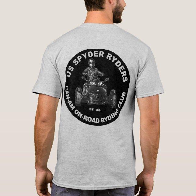 Mid South Chapter - Rund Svart T Shirt (Baksida)