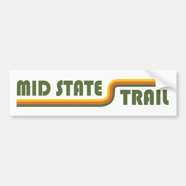 Mid State Trail Pennsylvania Bildekal (Framsidan)