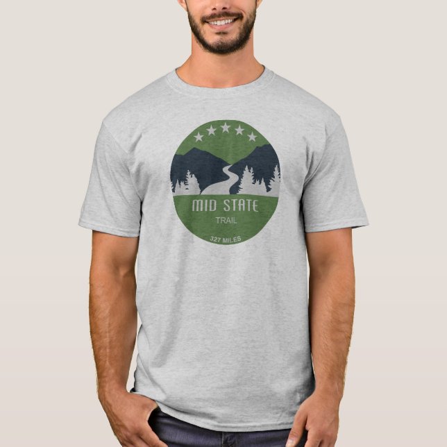 Mid State Trail Pennsylvania T Shirt (Framsida)