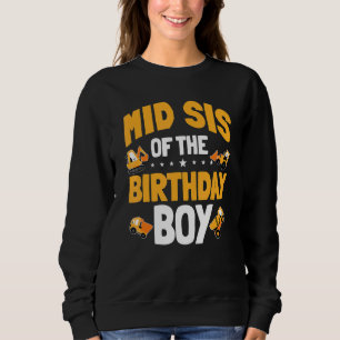 Mid Syrran of the Birthday Boy Construction Worker T Shirt