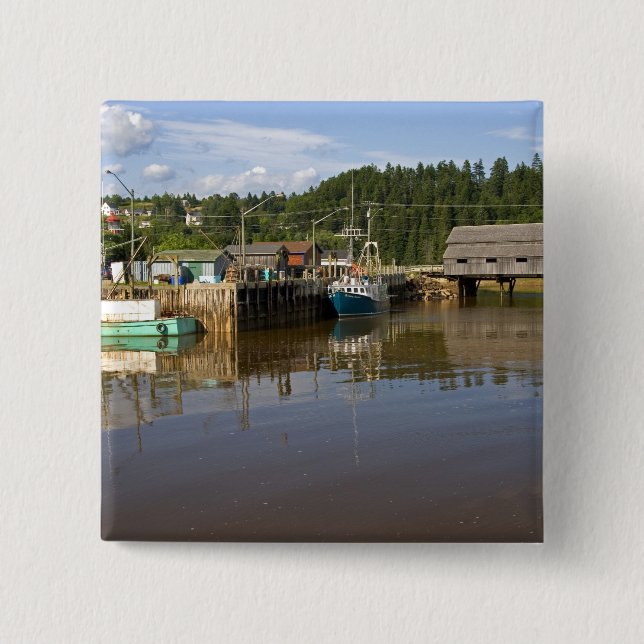 Mid tide vid Fundy Bay vid St. Martins, New Knapp (Framsida)