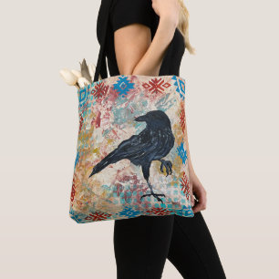 Mid Väster Raven Tote Bag Tygkasse