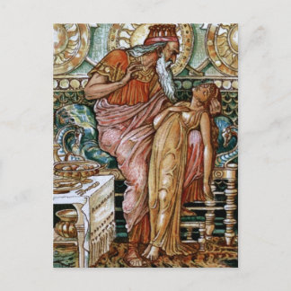 Midas-dottern vände sig till Guld Vykort