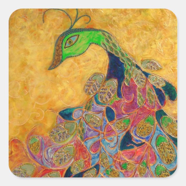 midas (målardekal) fyrkantigt klistermärke (Framsida)