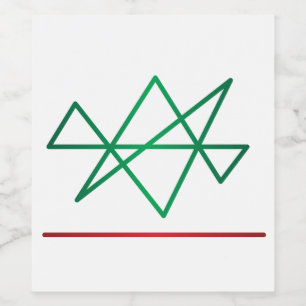 Midas star reiki-etikett vinflaska etikett