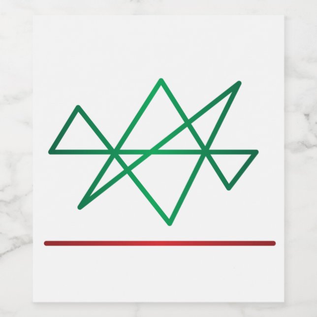 Midas star reiki-etikett vinflaska etikett (Singel etikett)