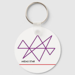 Midas-stjärna Nyckelring