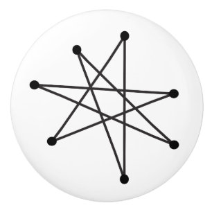 Midcentury Modern Abstrakt Atomisk MCM MOD Stjärna Knopp