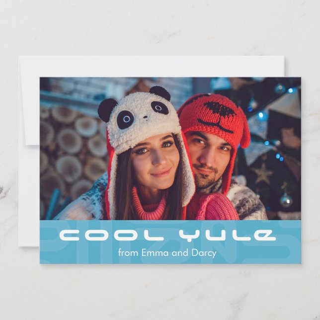 MidCentury Modern Atomic MOD jul MCM Julkort (Framsida)