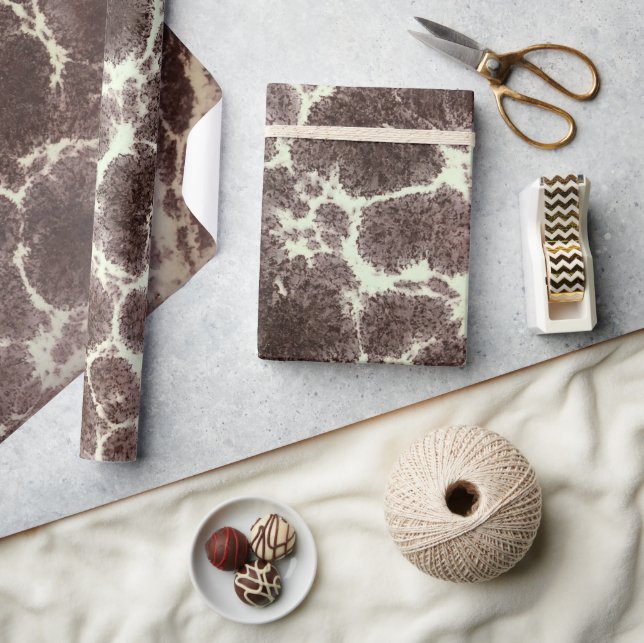 MidCentury MODern Giraffe Elegant Lava Mönster Presentpapper (Hantverk)