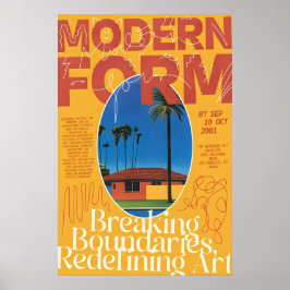 Midcentury Modern Palm Springs Print 2001 LA Poster