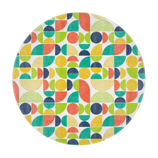 MidCentury Modern Vintage Retro Abstrakt Art Glass (Framsidan)